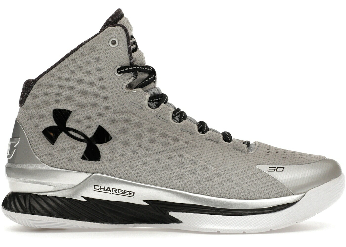 カリー 黒色 ブラック 銀色 シルバー アンダーアーマー スニーカー メンズ UNDER ARMOUR UNDER ARMOUR CURRY 1 RETRO BLACK HISTORY MONTH / METALLIC SILVER BLACK