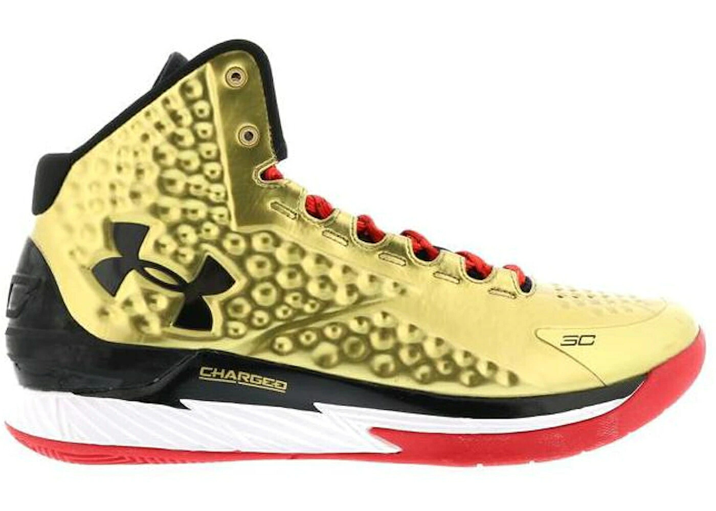 カリー ゴールド 黒いこと 黒いこと 赤 赤いこと アンダーアーマー スニーカー メンズ UNDER ARMOUR UA CURRY 1 ALL AMERICAN / METALLIC GOLD BLACK RED