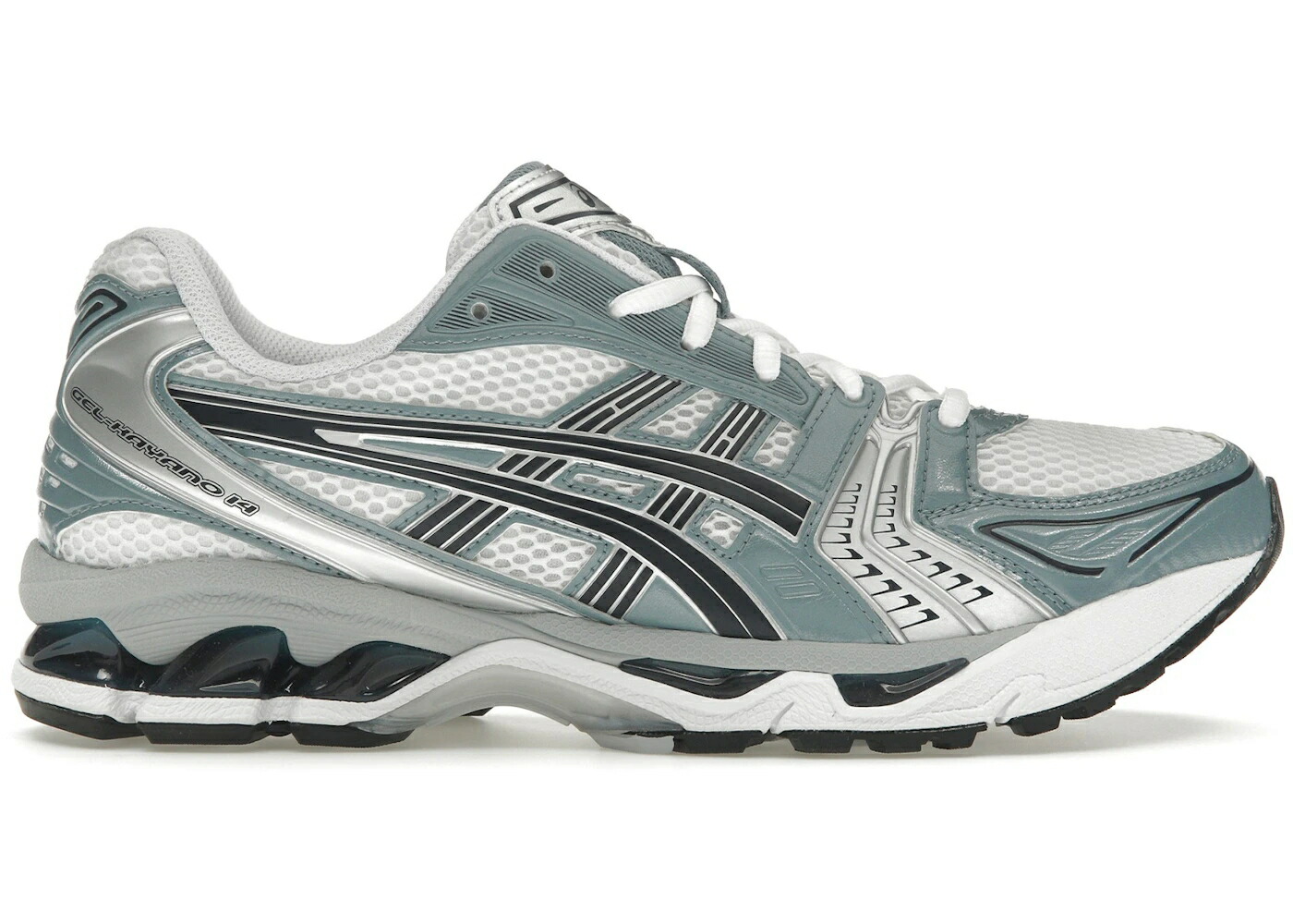 アシックス 白色 ホワイト 灰色 グレー スニーカー メンズ ASICS GEL-KAYANO 14 WHITE FJORD GREY / WHITE FJORD GREY