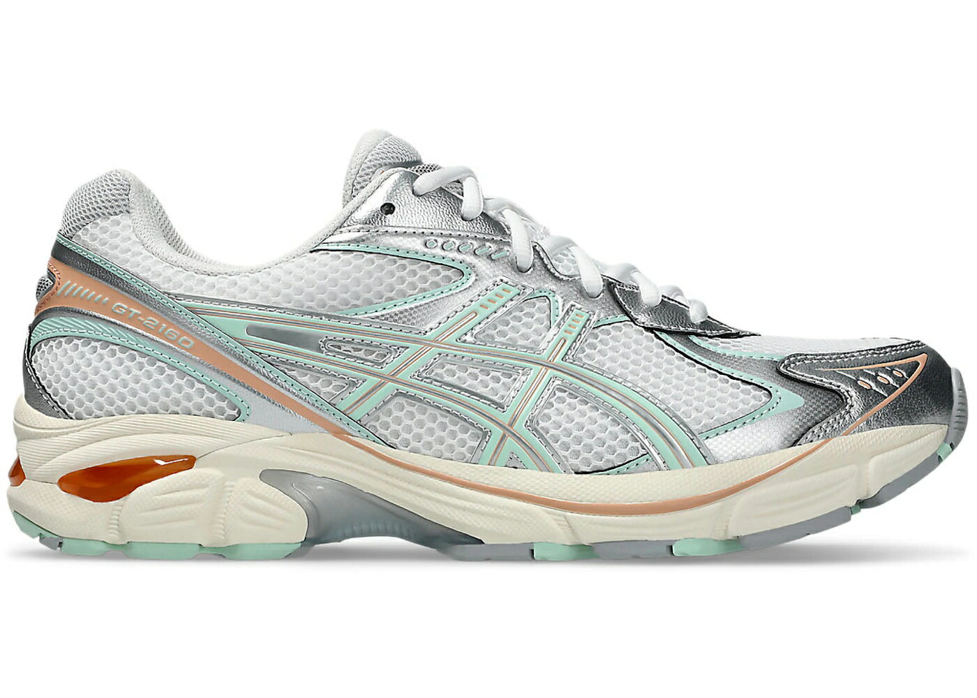 アシックス マイアミ ドルフィンズ 白色 ホワイト 銀色 シルバー アクア 青色 ブルー スニーカー メンズ ASICS GT-2160 MIAMI DOLPHINS / WHITE METALLIC SILVER AQUA BLUE