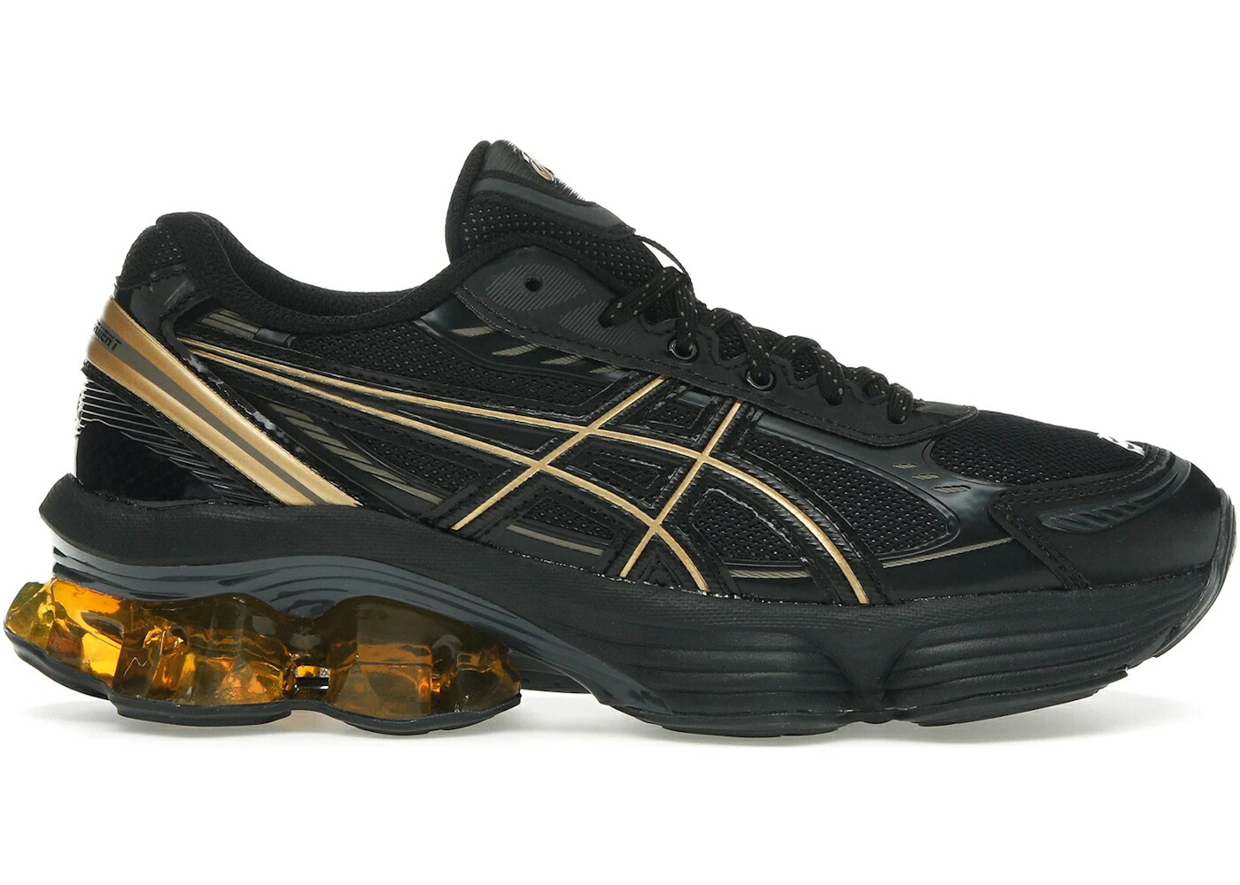 アシックス 黒いこと 黒いこと ゴールド スニーカー メンズ ASICS GEL-KINETIC FLUENT BLACK GOLD / BLACK BLACK