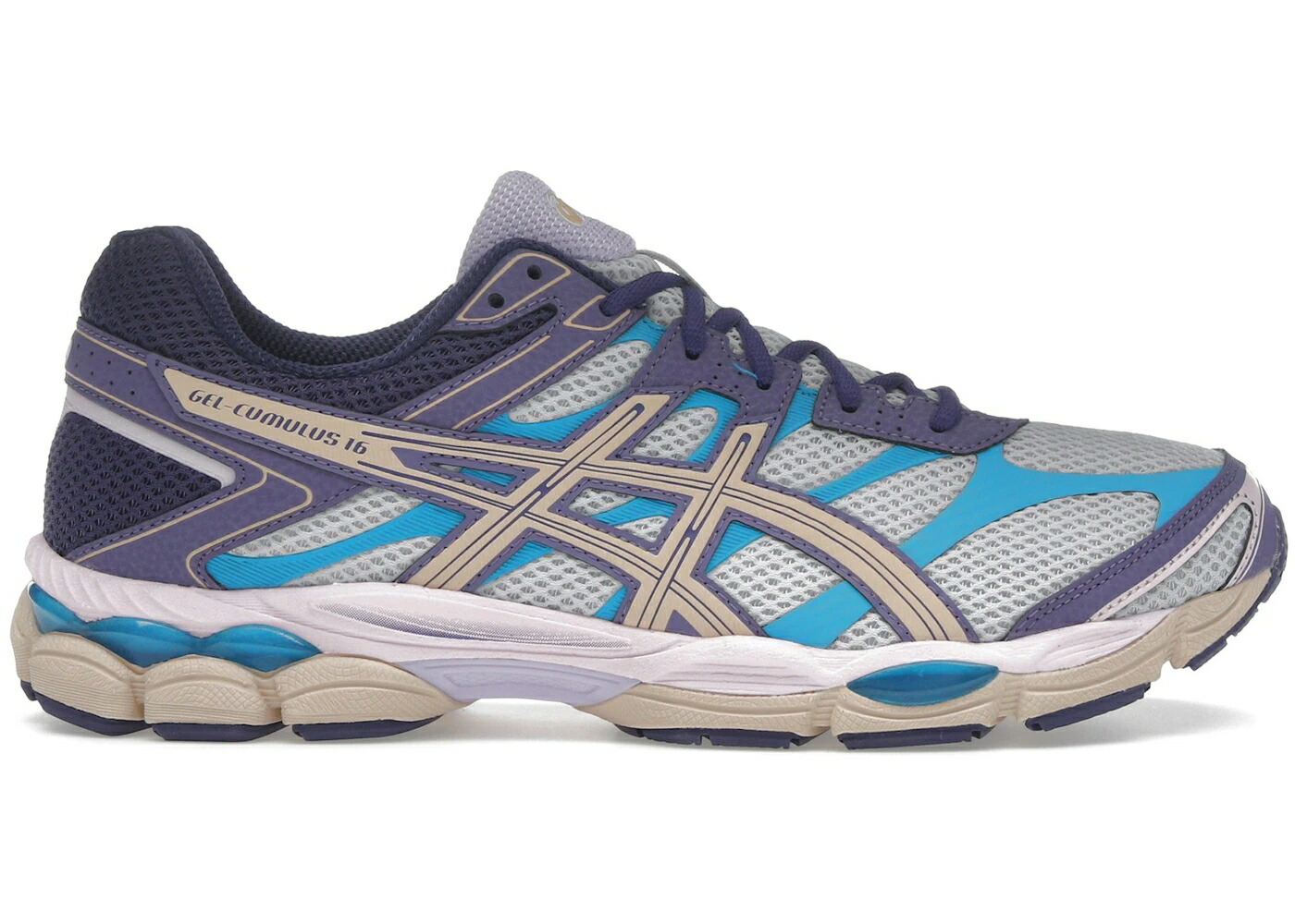 アシックス 紫 パープル 灰色 グレー スニーカー メンズ ASICS GEL-CUMULUS 16 PURPLE CLOUD GREY BISQUE / CLOUD GREY BISQUE