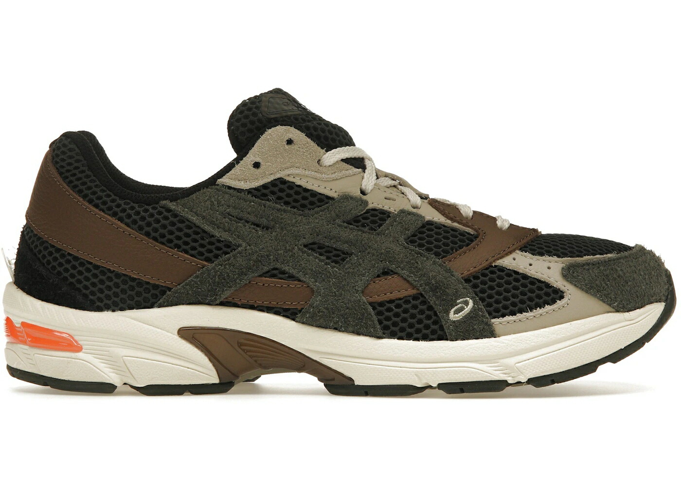 アシックス スタジオ フォレスト 緑 グリーン 白色 ホワイト 橙 オレンジ スニーカー メンズ ASICS GEL-1130 MK-II HAL STUDIO FOREST / DARK GREEN OFF WHITE ORANGE