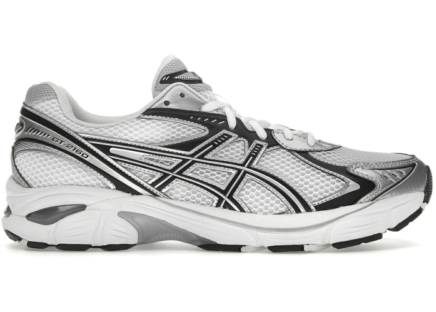 アシックス 白色 ホワイト 黒色 ブラック 銀色 シルバー スニーカー メンズ ASICS GT-2160 WHITE BLACK SILVER / WHITE BLACK