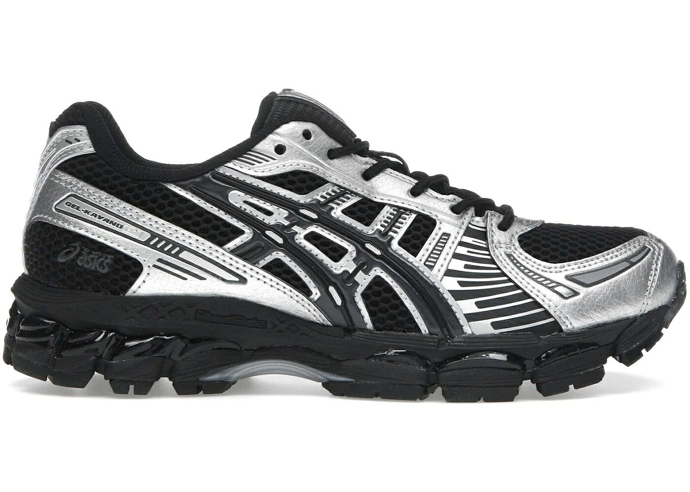 アシックス 黒いこと 黒いこと 純然たる しろがね色 しろがね色 12.1 スニーカー メンズ ASICS GEL-KAYANO BLACK PURE SILVER / BLACK PURE SILVER