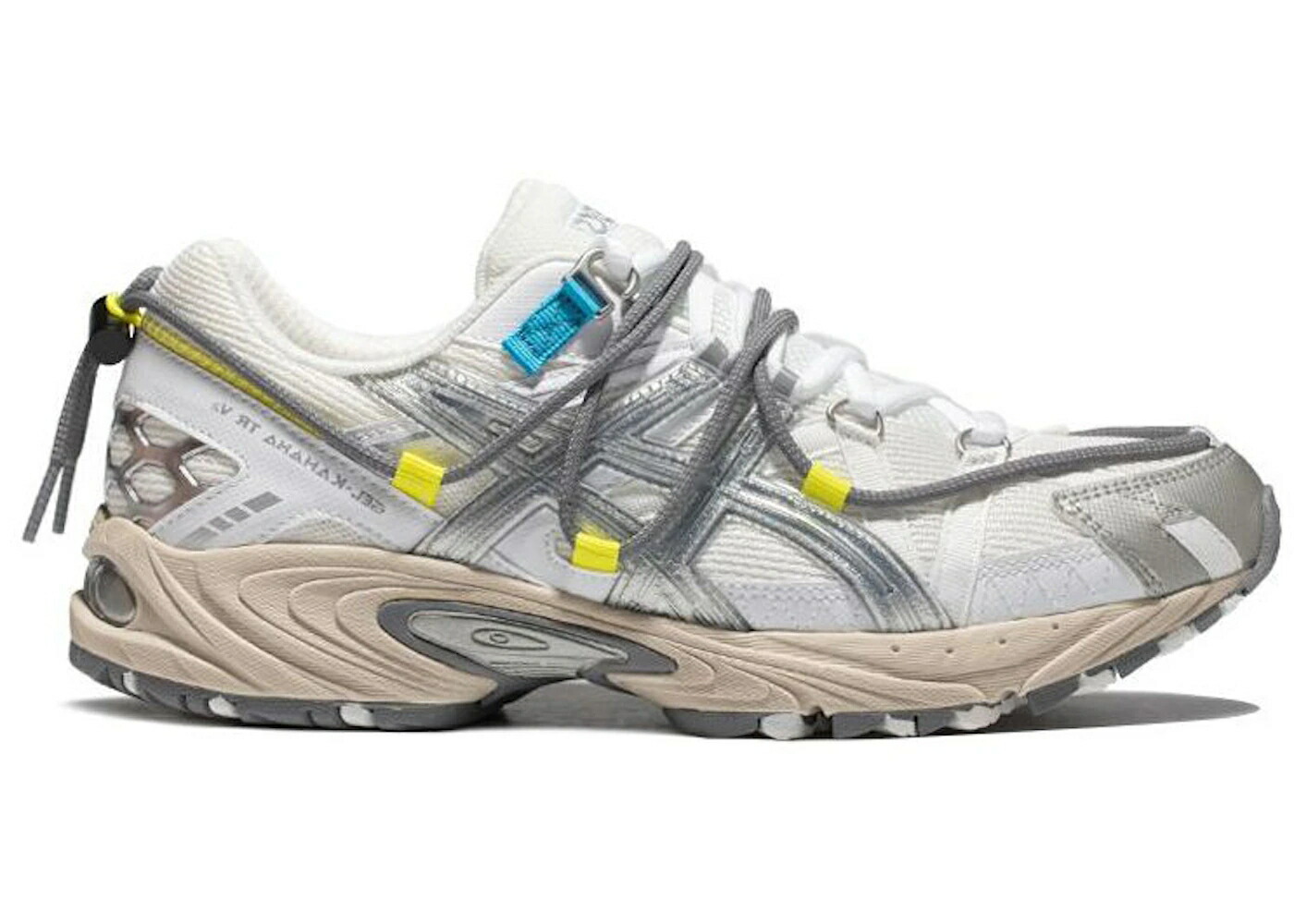アシックス 白色 ホワイト 灰色 グレー 黄色 イエロー 青色 ブルー スニーカー メンズ ASICS KAHANA TR V2 WHITE GREY YELLOW / WHITE FREY YELLOW BLUE