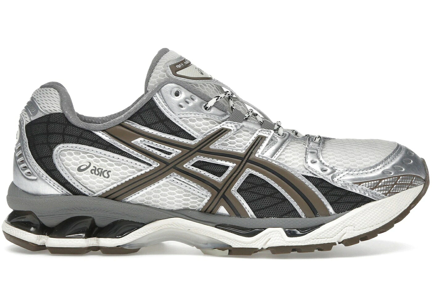 アシックス 皮膚軟化剤 純然たる しろがね色 しろがね色 10.1 スニーカー メンズ ASICS GEL-NIMBUS CREAM PURE SILVER / CREAM PURE SILVER