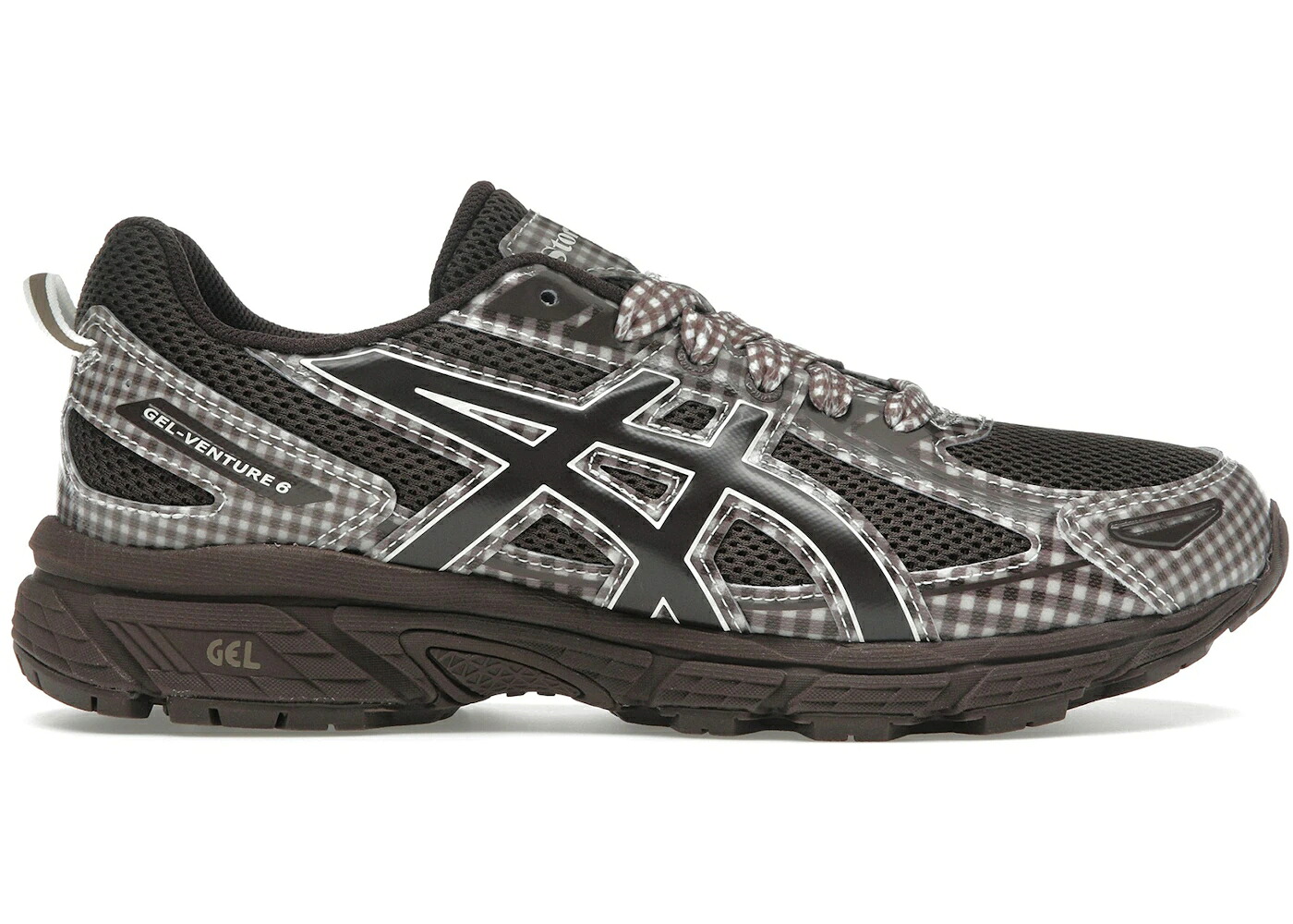 アシックス 赤銅色 赤銅色 MFG. スニーカー メンズ ASICS GEL-VENTURE 6 STORY REDDISH BROWN GINGHAM / REDDISH BROWN