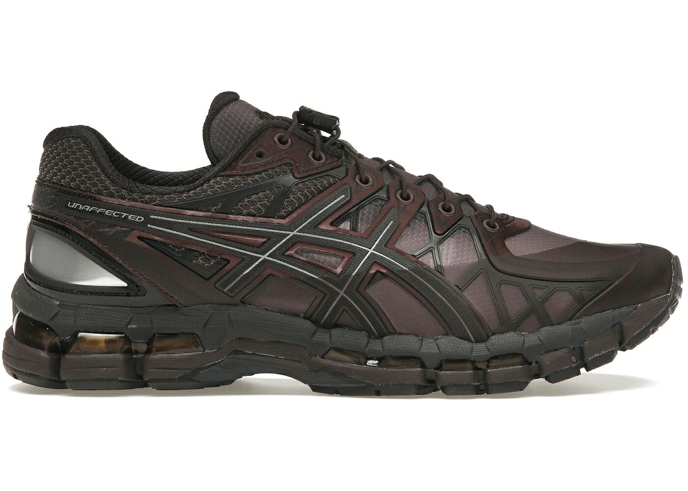 アシックス 黒色 ブラック スニーカー メンズ ASICS GEL-KAYANO 20 UNAFFECTED UMBER MUD / DARK CHERRY BLACK|スニケス
