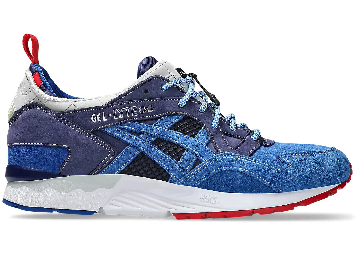 アシックス 先だつもの点火装置 紺色 米国海軍 青み 青色 スニーカー メンズ ASICS GEL-LYTE INFINITY MITA SNEAKERS TRICO 2025 / NAVY BLUE