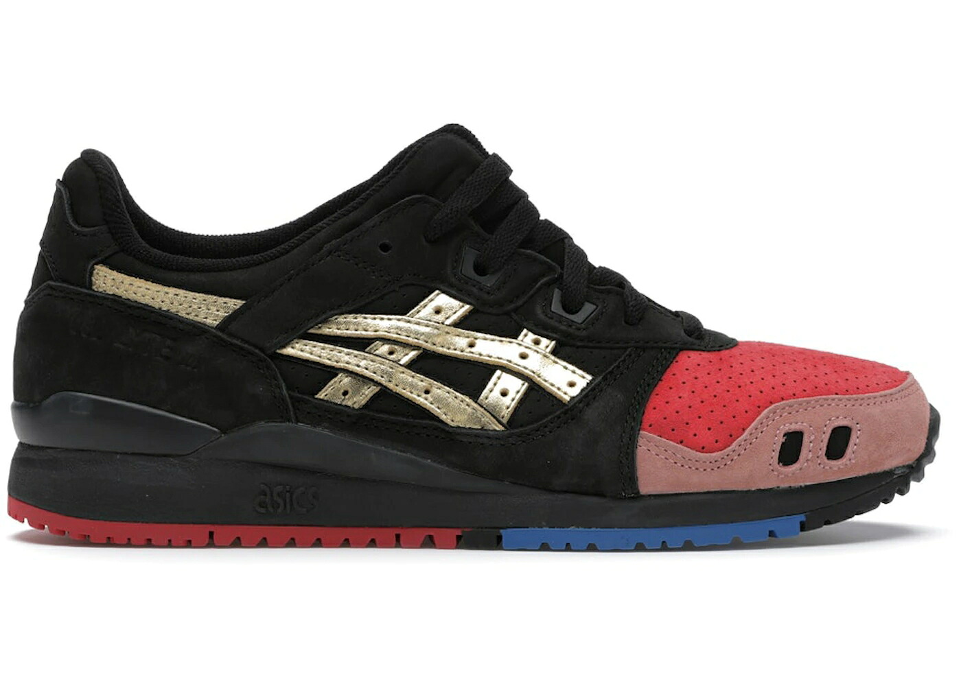 アシックス 先だつものともし火 黒いこと 黒いこと ゴールド 252.1 スニーカー メンズ ASICS GEL-LYTE III RONNIE FIEG TOKYO TRIO / BLACK GOLD