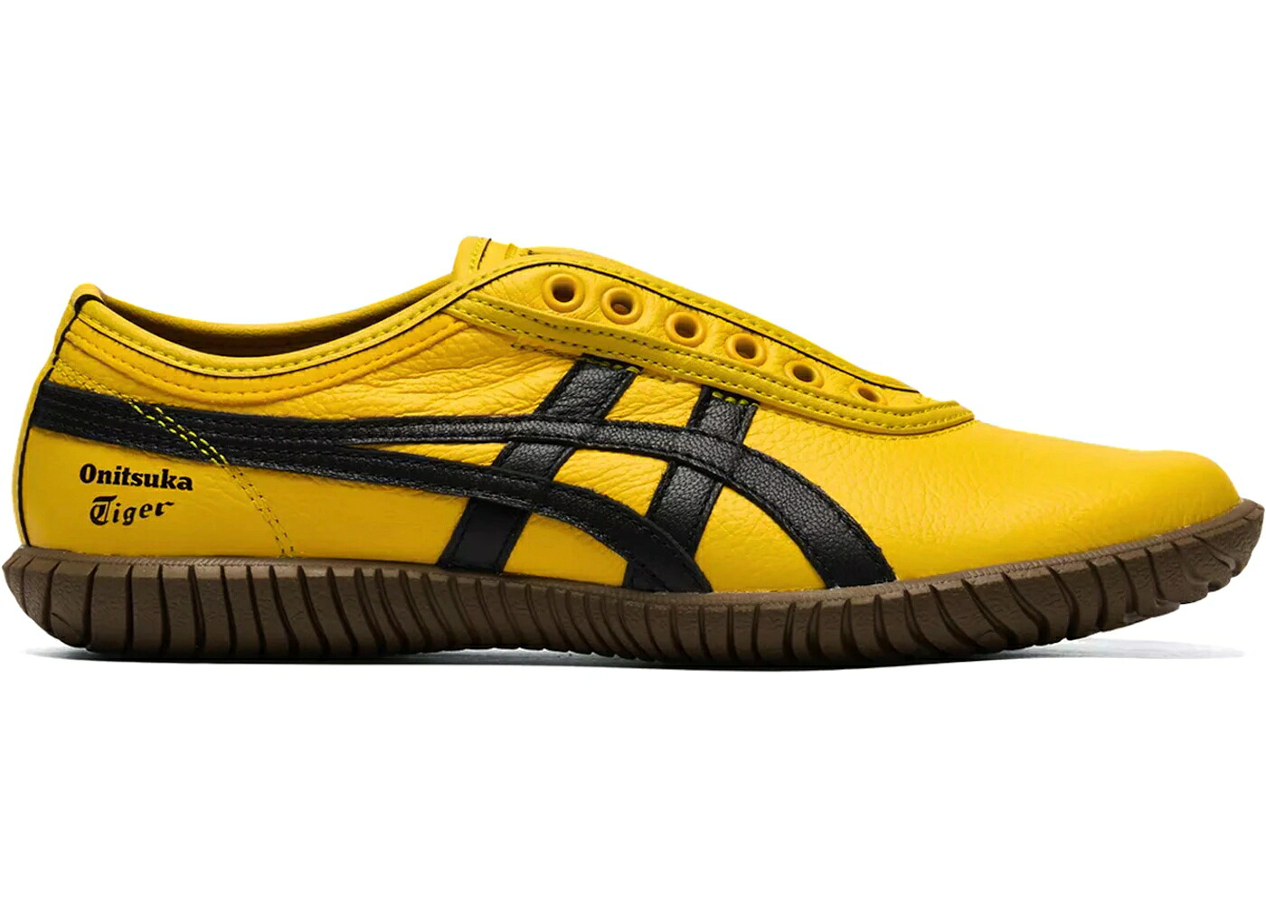 アシックス 黄味がかった 黄色 黒いこと 黒いこと オニツカタイガー スリッポン スニーカー メンズ ASICS ONITSUKA TIGER TSUNAHIKI SLIP ON SUNFLOWER YELLOW BLACK / SUNFLOWER YELLOW BLACK