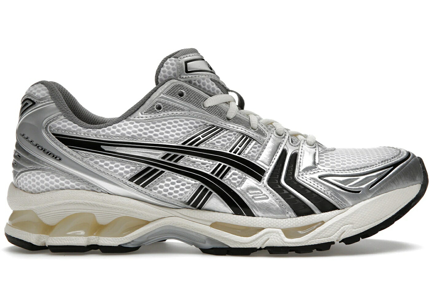 アシックス 銀色 シルバー 黒色 ブラック 白色 ホワイト スニーカー メンズ ASICS GEL-KAYANO 14 JJJJOUND SILVER BLACK / WHITE BLACK