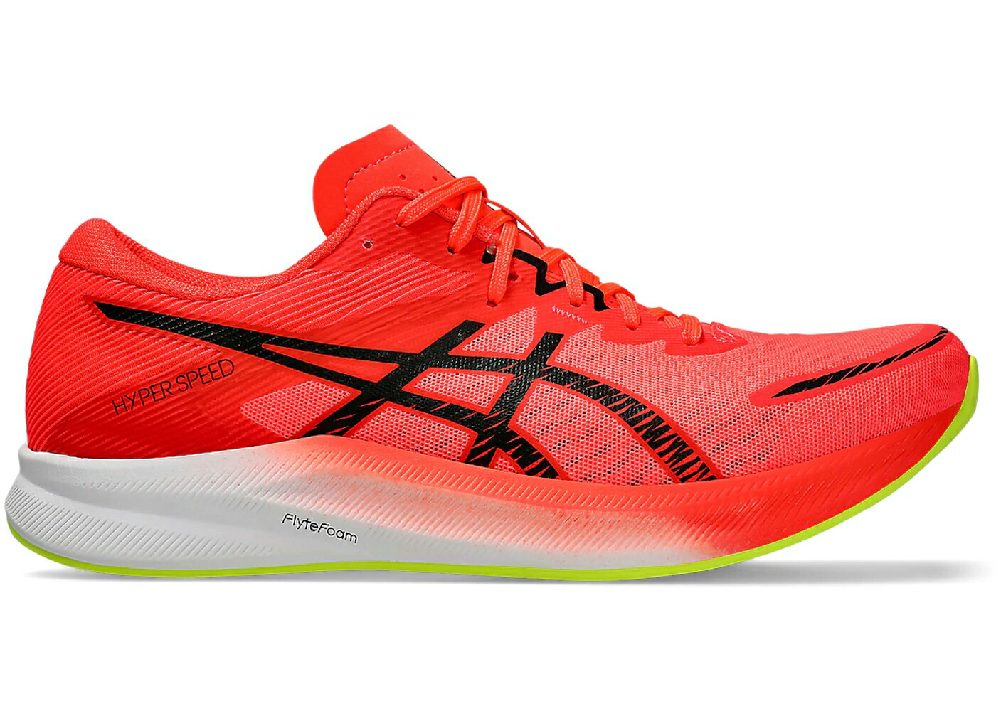 アシックス スピード 赤 レッド 黒色 ブラック スニーカー メンズ ASICS HYPER SPEED 3 SUNRISE RED BLACK / SUNRISE RED BLACK