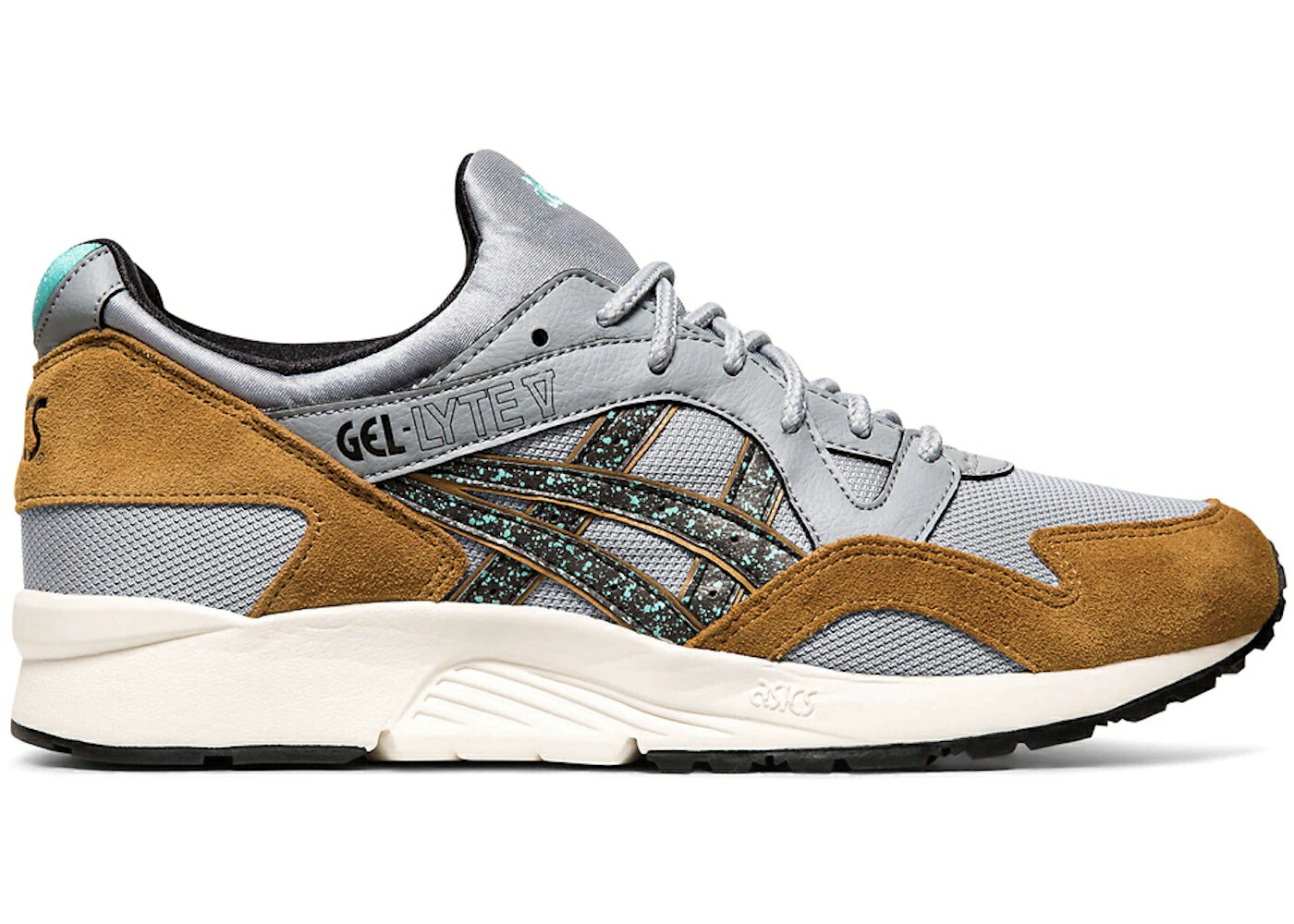 アシックス 先だつもの点火装置 薄墨色 薄墨色 黒いこと 黒いこと スニーカー メンズ ASICS GEL-LYTE V PIEDMONT GREY / PIEDMONT GREY BLACK