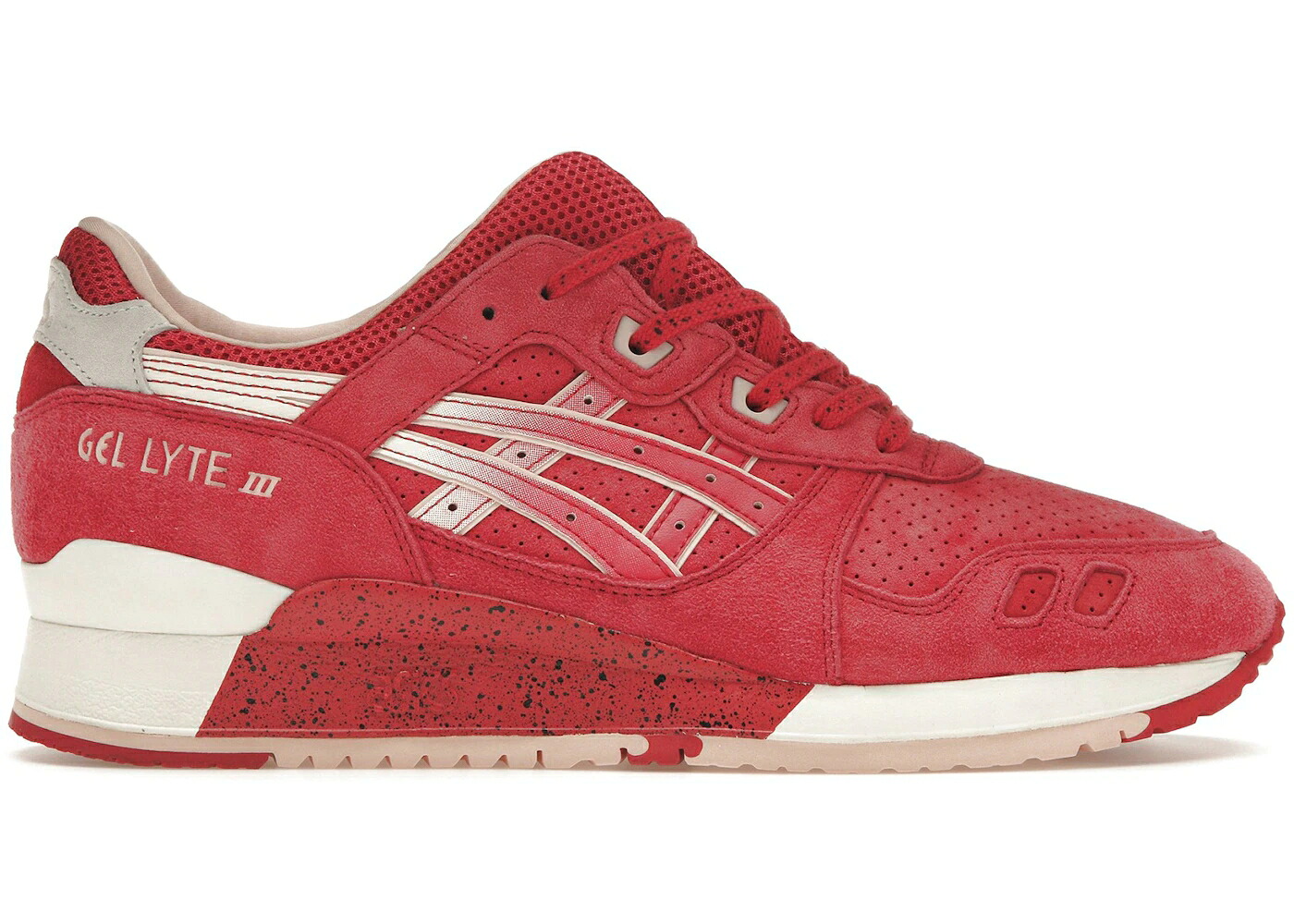 アシックス ゲルライト クリーム 赤 レッド & スニーカー メンズ ASICS GEL-LYTE III STRAWBERRY CREAM / RED CREAM|スニケス
