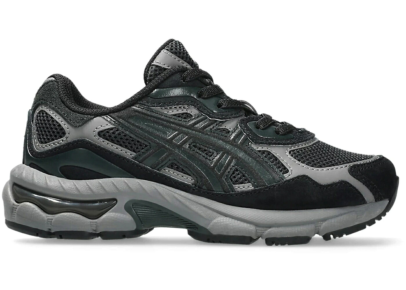アシックス 灰色 グレー 黒色 ブラック ジュニア キッズ ASICS GEL-NYC GRAPHITE GREY BLACK (PS) / GRAPHITE GREY BLACK ベビー マタニティ スニーカー｜スニケス