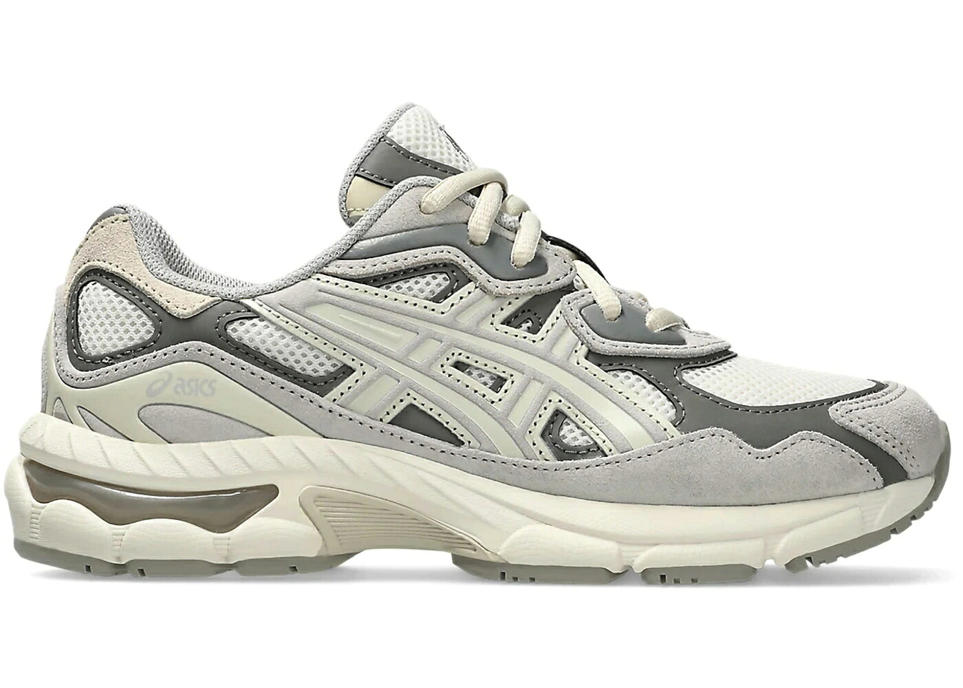 アシックス 皮膚軟化剤 薄墨色 薄墨色 御坊っちゃん キッズ ASICS GEL-NYC CREAM OYSTER GREY (GS) / CREAM OYSTER GREY もの言う花 マタニティ スニーカー