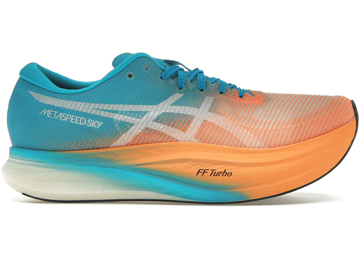 アシックス 橙 オレンジ色 青み 青色 SKY+ スニーカー ユニ一発やる ASICS METASPEED ORANGE POP ISLAND BLUE / ORANGE POP ISLAND BLUE メンズ