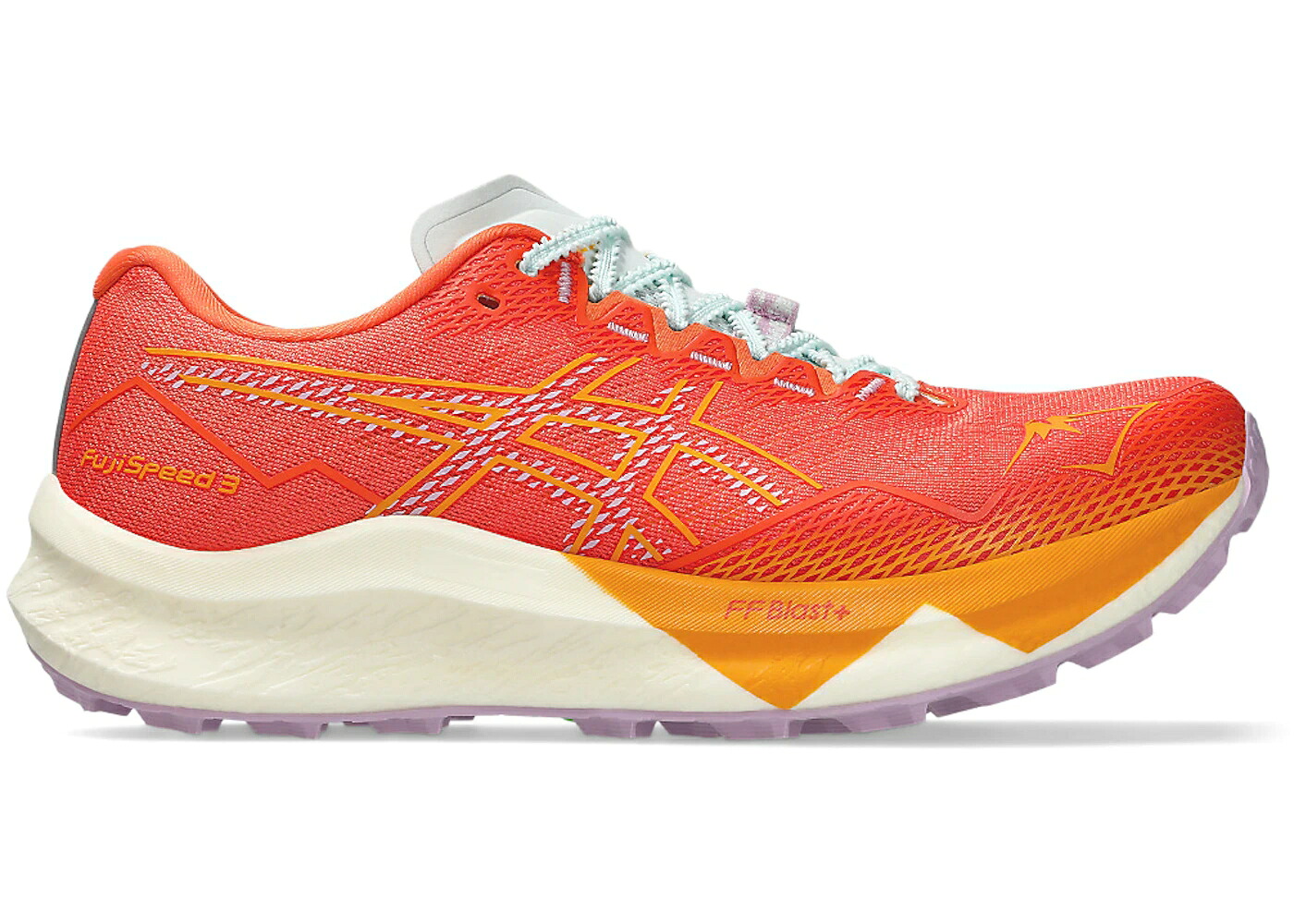 アシックス 橙 オレンジ色 WOMEN\u0027S スニーカー レディース ASICS FUJISPEED 3 NOVA ORANGE LIGHT UBE (WOMEN\u0027S) / NOVA ORANGE LIGHT UBE