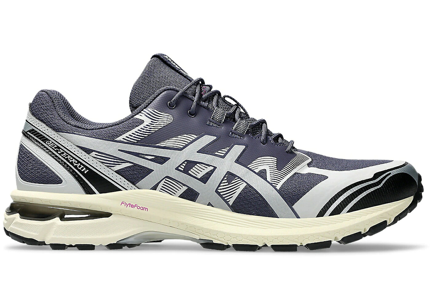アシックス 藍色 インディゴ 純然たる しろがね色 しろがね色 スニーカー メンズ ASICS GEL-TERRAIN INDIGO FOG PURE SILVER / INDIGO FOG PURE SILVER