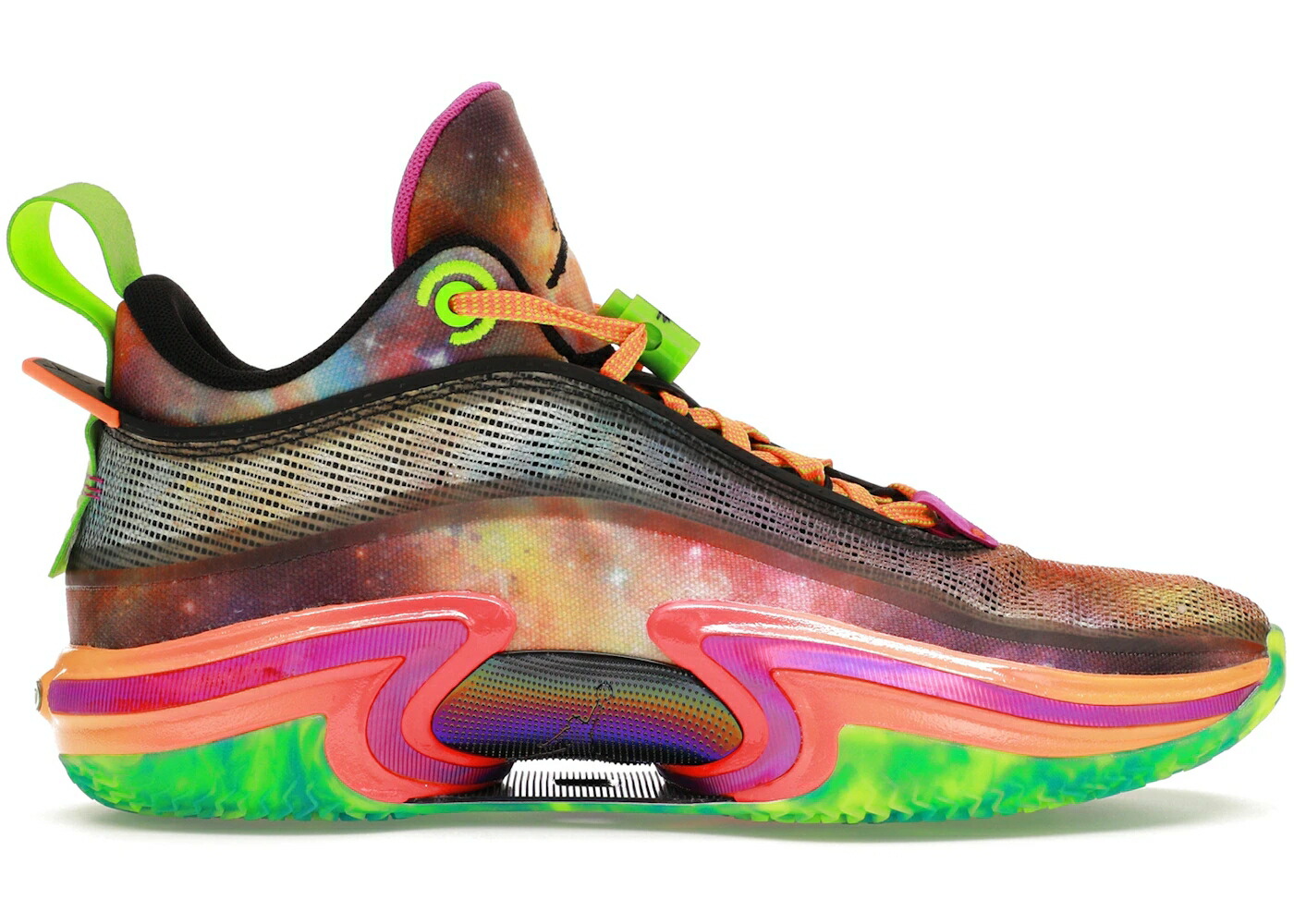 ナイキ ジョーダン 黒いこと 黒いこと 緑 緑であること スニーカー メンズ JORDAN 36 LOW EYBL (2022) / BLACK ELECTRIC GREEN HYPER