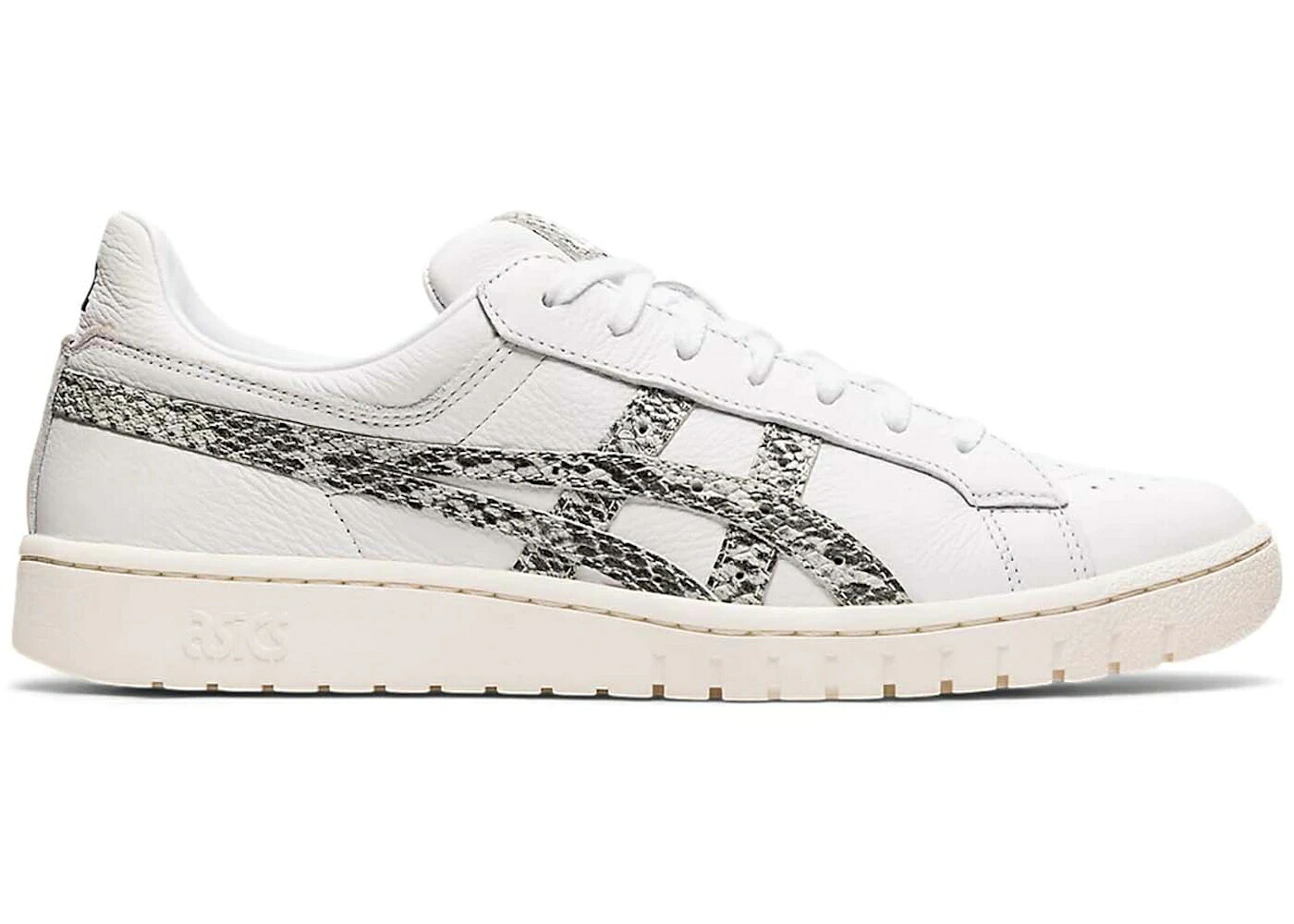 アシックス 白色 ホワイト クリーム スニーカー ユニセックス ASICS GEL-PTG ATMOS PYTHON WHITE / WHITE CREAM メンズ