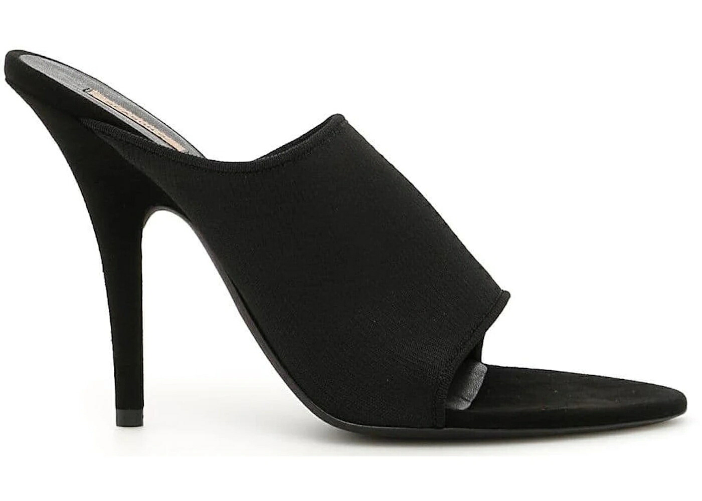 イージー ニット 黒色 ブラック スニーカー レディース YEEZY MULE SANDAL KNIT 110MM BLACK SEASON 6 /｜スニケス