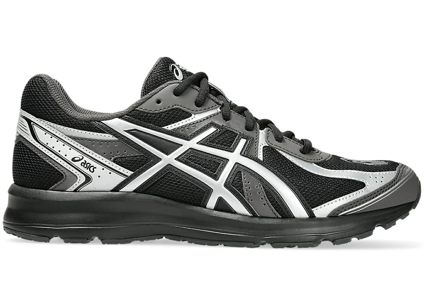 アシックス 黒色 ブラック ピュア 銀色 シルバー スニーカー メンズ ASICS JOG 100S BLACK PURE SILVER / BLACK PURE SILVER