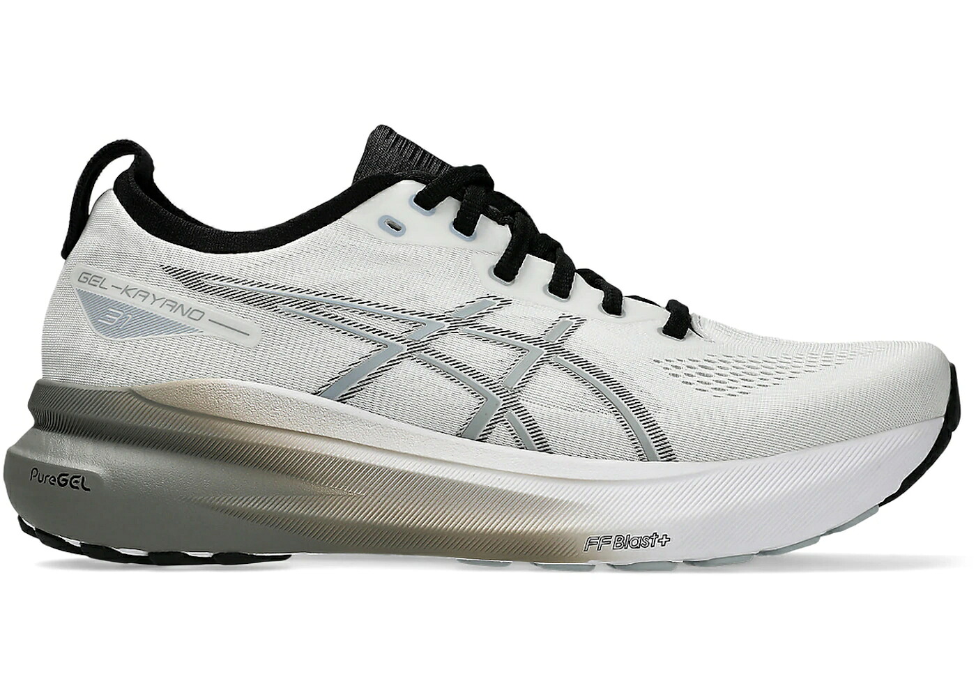 アシックス 白色 ホワイト 灰色 グレー スニーカー メンズ ASICS GEL-KAYANO 31 WHITE PIEDMONT GREY / WHITE PIEDMONT GREY｜スニケス