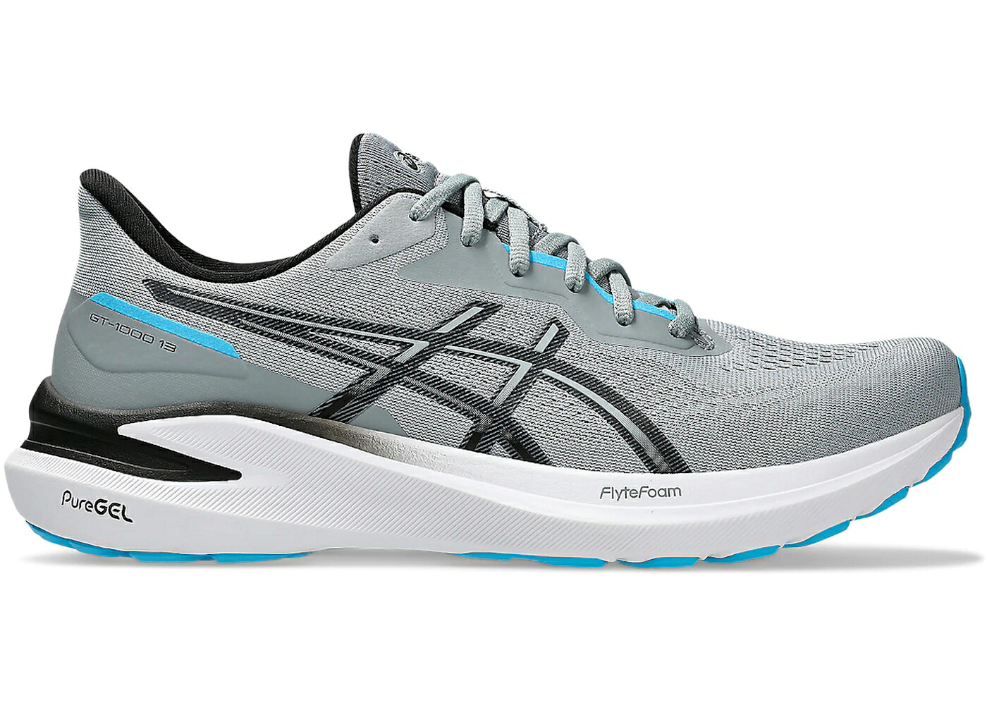 アシックス サーティーン 黒色 ブラック スニーカー メンズ ASICS GT-1000 13 SHEET ROCK BLACK / SHEET ROCK BLACK|スニケス