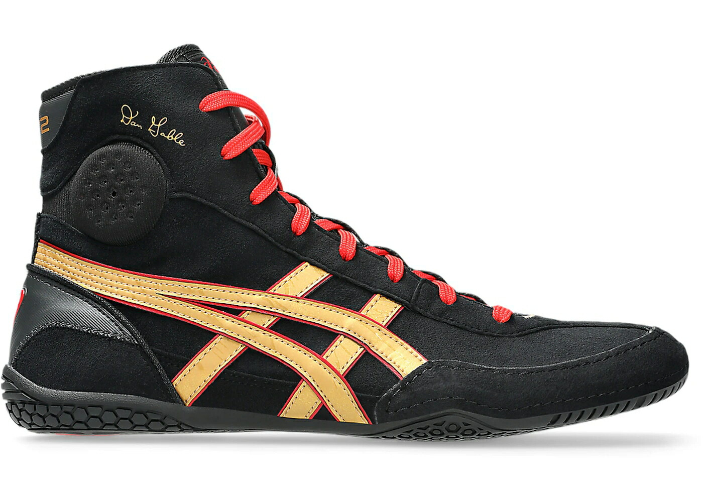 アシックス 黒色 ブラック ピュア ゴールド スニーカー メンズ ASICS DAN GABLE EVO 3 BLACK PURE GOLD / BLACK PURE GOLD