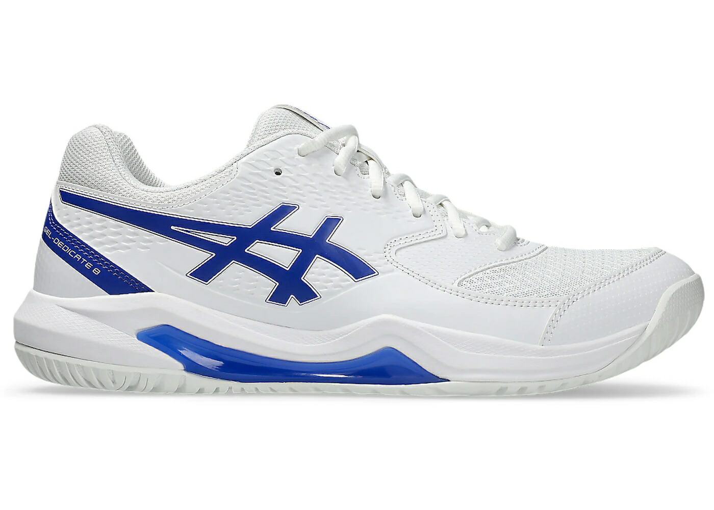 アシックス 白色 ホワイト スニーカー メンズ ASICS GEL-DEDICATE 8 WHITE DARK COBALT / WHITE DARK COBALT