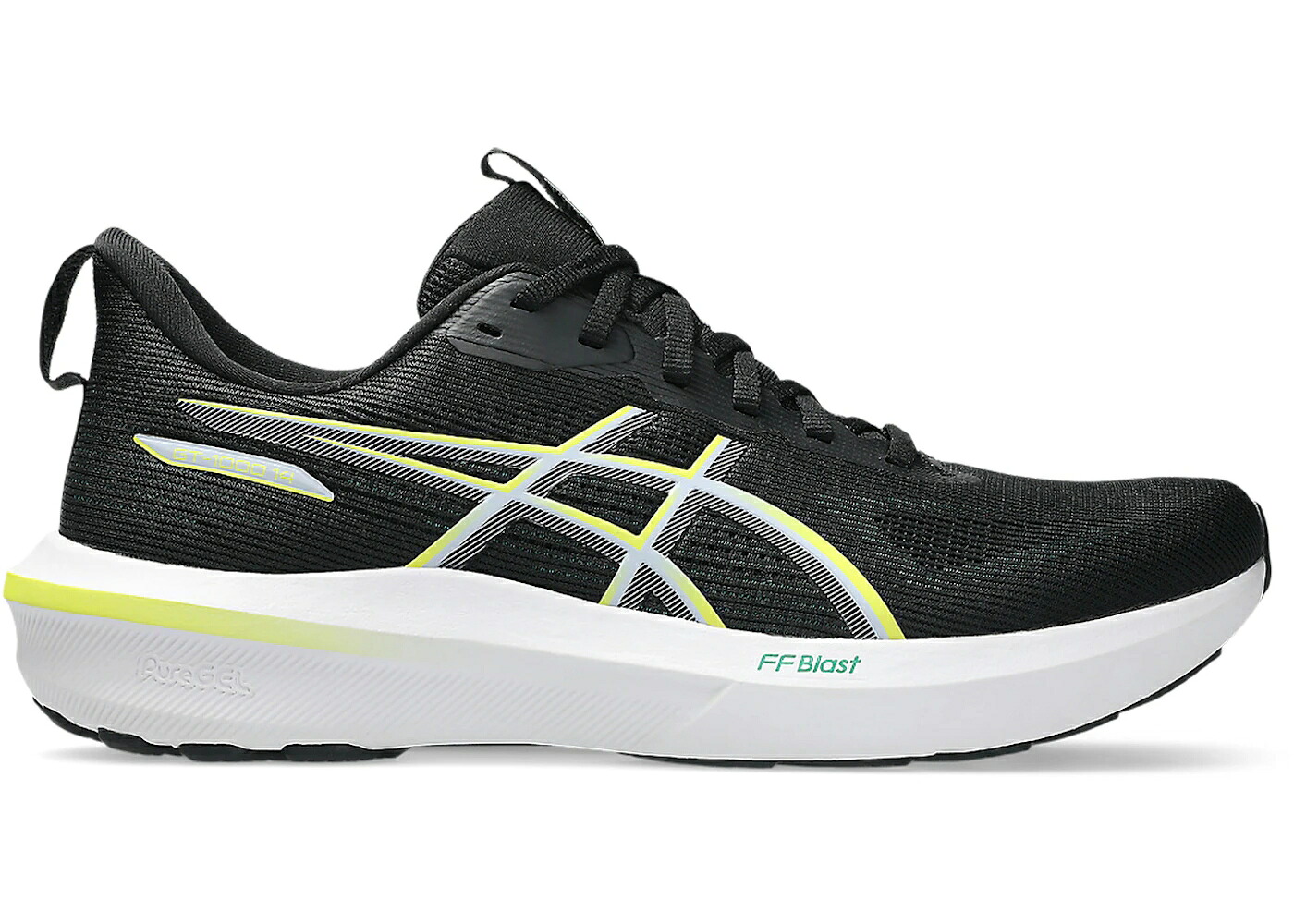 アシックス 黒いこと 黒いこと スニーカー メンズ ASICS GT-1000 14 BLACK CITRON / BLACK CITRON