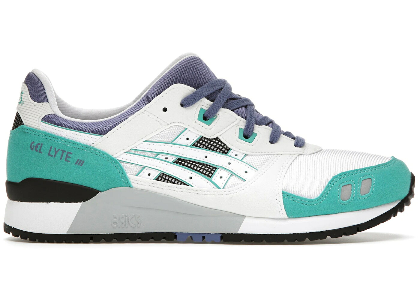 アシックス ゲルライト 白色 ホワイト 青色 ブルー スニーカー メンズ ASICS GEL-LYTE III WHITE TEAL BLUE / WHITE TEAL BLUE