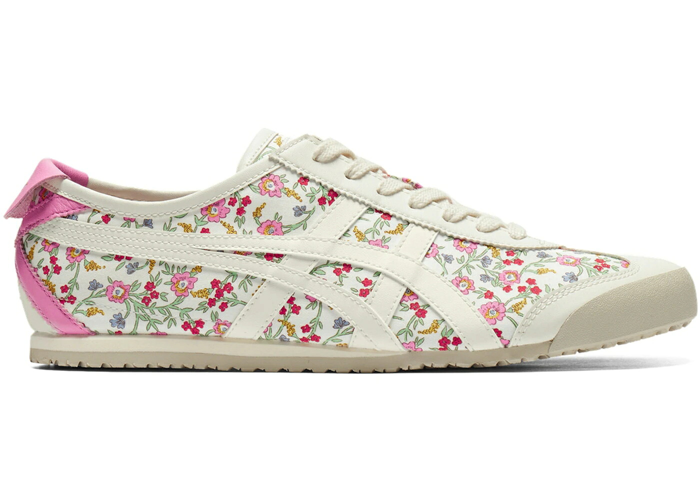 メキシコ クリーム ピンク オニツカタイガー スニーカー メンズ ONITSUKA TIGER ONITSUKA TIGER MEXICO 66 CREAM PINK FLORAL / CREAM CREAM|スニケス