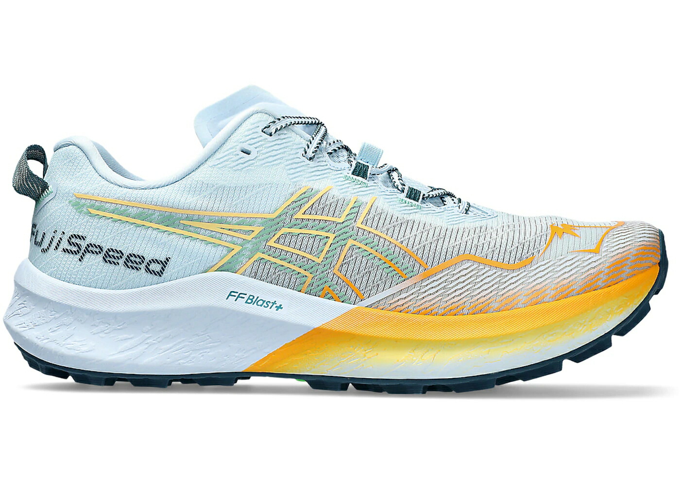 アシックス 青色 ブルー スニーカー メンズ ASICS FUJISPEED 2 LIGHT BLUE DARK MINT / LIGHT BLUE DARK MINT