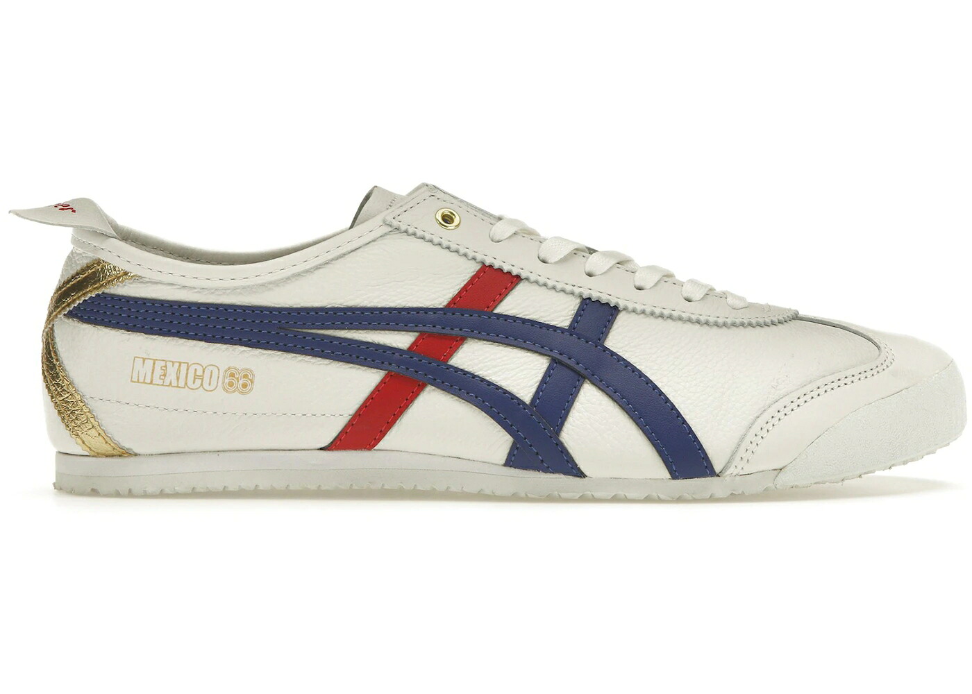 メキシコ 白色 ホワイト 青色 ブルー 赤 レッド ゴールド オニツカタイガー スニーカー メンズ ONITSUKA TIGER ONITSUKA TIGER MEXICO 66 WHITE BLUE RED METALLIC GOLD / WHITE DARK BLUE RED METALLIC|スニケス