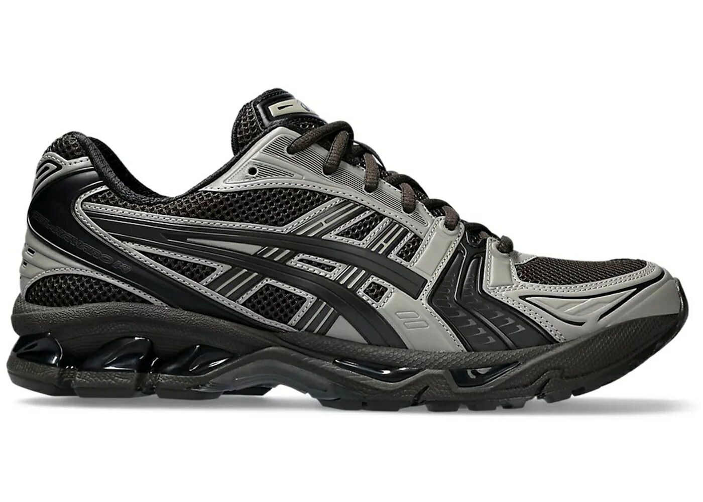 アシックス 黒色 ブラック スニーカー メンズ ASICS GEL-KAYANO 14 ATMOS UNDERMYCAR PEPPER / PEPPER BLACK