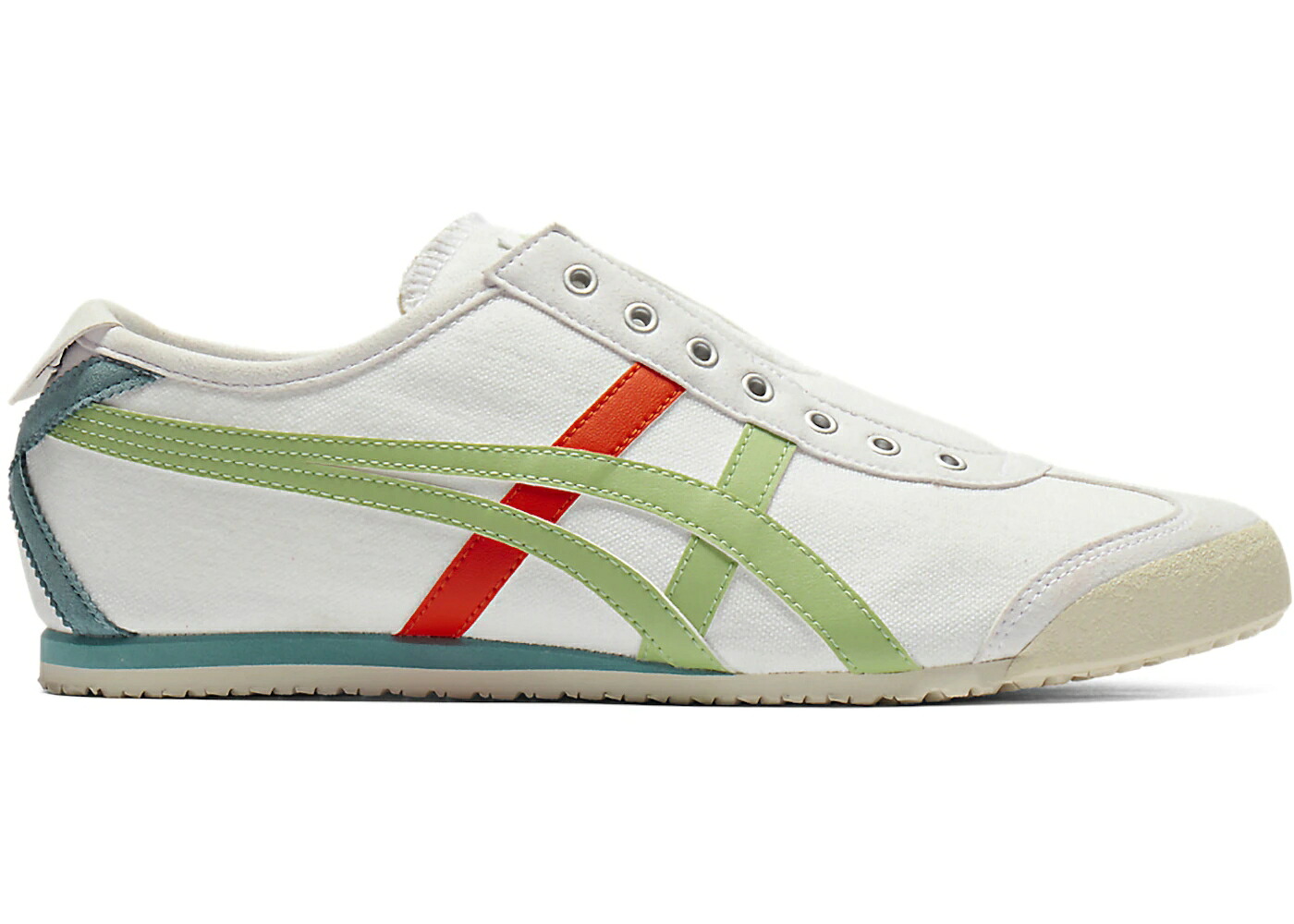 メキシコ スリッポン 白色 ホワイト 翡翠 ジェード 橙 オレンジ オニツカタイガー スニーカー メンズ ONITSUKA TIGER ONITSUKA TIGER MEXICO 66 SLIP-ON WHITE JADE ORANGE / WHITE JADE|スニケス