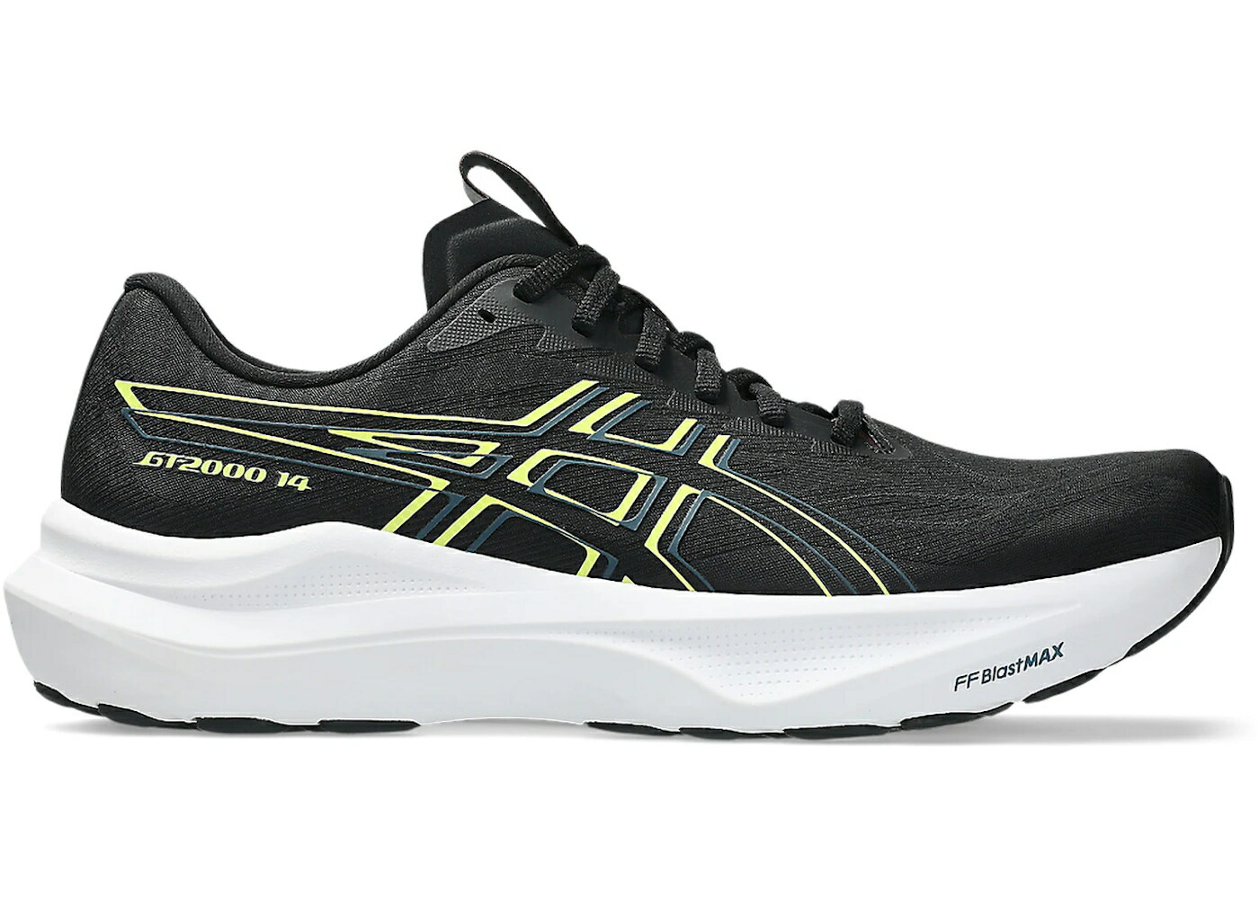 アシックス 黒いこと 黒いこと スニーカー メンズ ASICS GT-2000 14 BLACK CITRON / BLACK CITRON