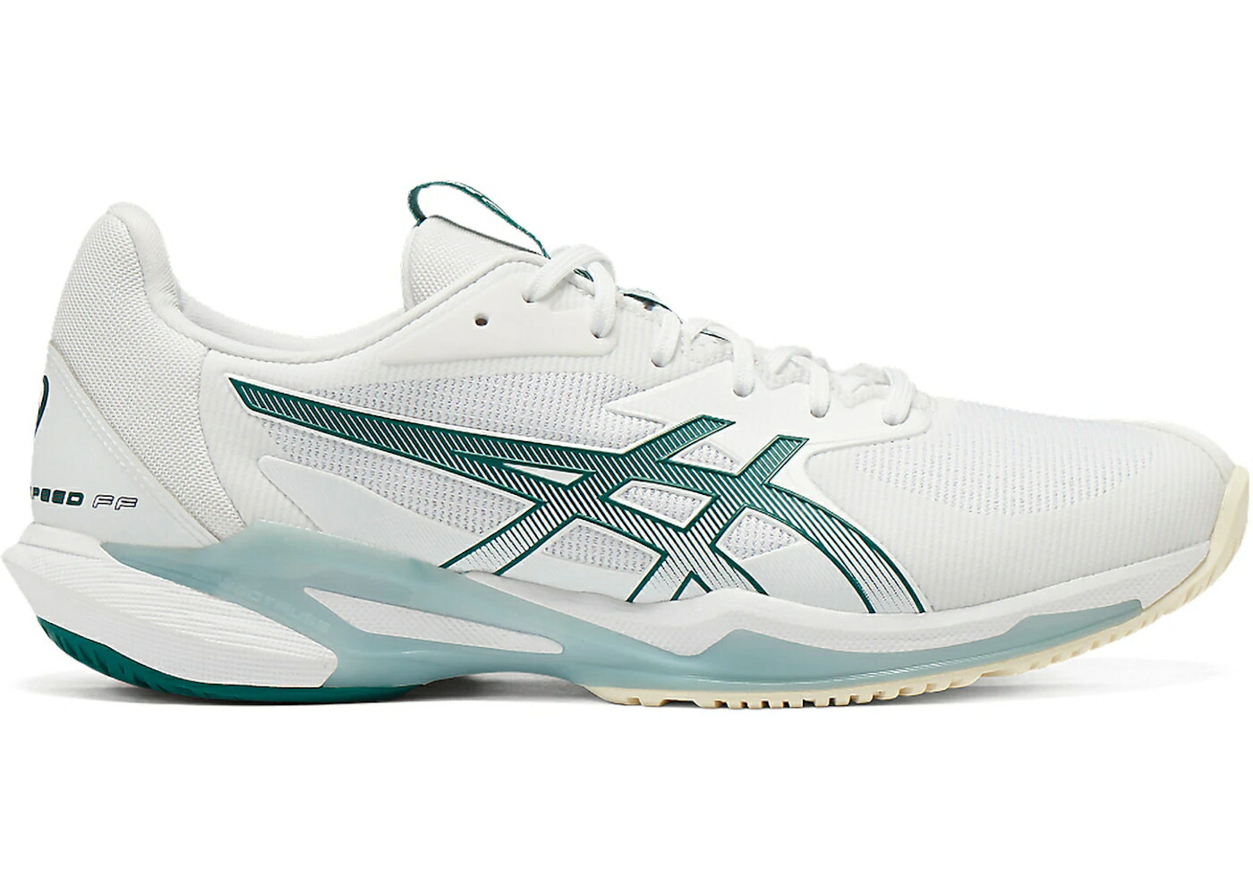 アシックス スピード 白色 ホワイト 緑 グリーン スニーカー メンズ ASICS SOLUTION SPEED FF 3 WHITE PITCH GREEN / WHITE PITCH GREEN