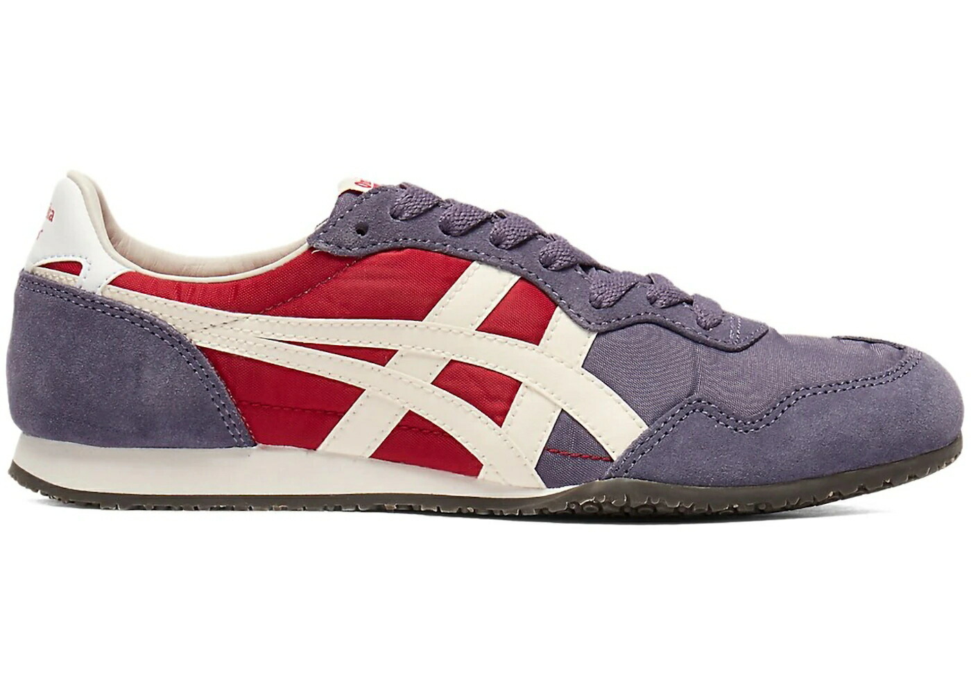 紫 パープル クリーム 赤 レッド オニツカタイガー スニーカー メンズ ONITSUKA TIGER ONITSUKA TIGER SERRANO GREYISH PURPLE CREAM RED / GREYISH PURPLE CREAM