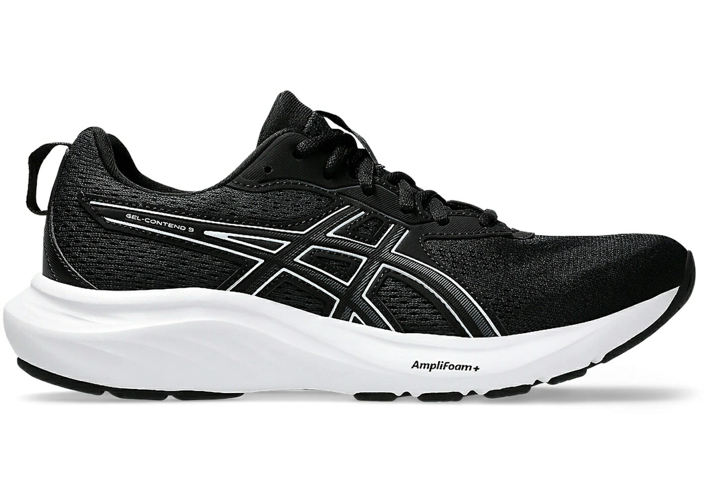 アシックス 黒色 ブラック 白色 ホワイト WOMEN'S スニーカー レディース ASICS GEL-CONTEND 9 BLACK WHITE (WOMEN'S) / BLACK WHITE