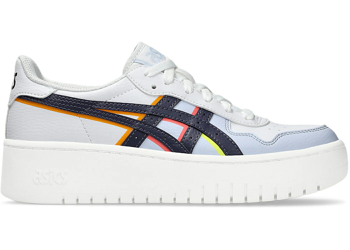 アシックス 白色 ホワイト 藍色 インディゴ WOMEN'S スニーカー レディース ASICS JAPAN S PF WHITE INDIGO FOG MULTI-COLOR (WOMEN'S) / WHITE INDIGO FOG