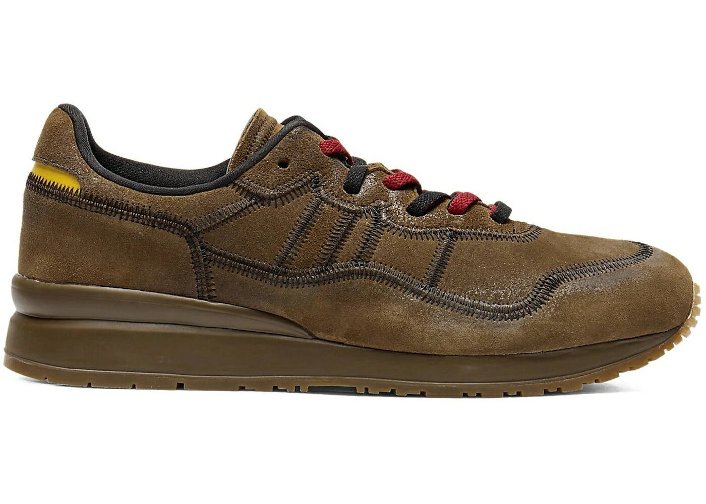 茶色 ブラウン 黄色 イエロー オニツカタイガー スニーカー メンズ ONITSUKA TIGER ONITSUKA TIGER ALLY STITCH BROWN STORM VIBRANT YELLOW / BROWN STORM VIBRANT YELLOW