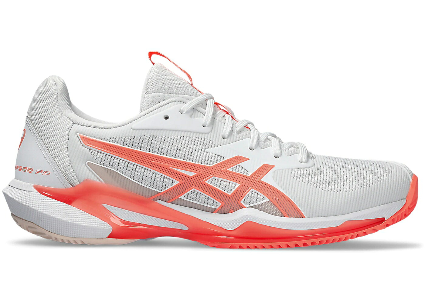アシックス スピード 白色 ホワイト WOMEN'S スニーカー レディース ASICS SOLUTION SPEED FF 3 CLAY WHITE SUN CORAL (WOMEN'S) / WHITE SUN CORAL｜スニケス