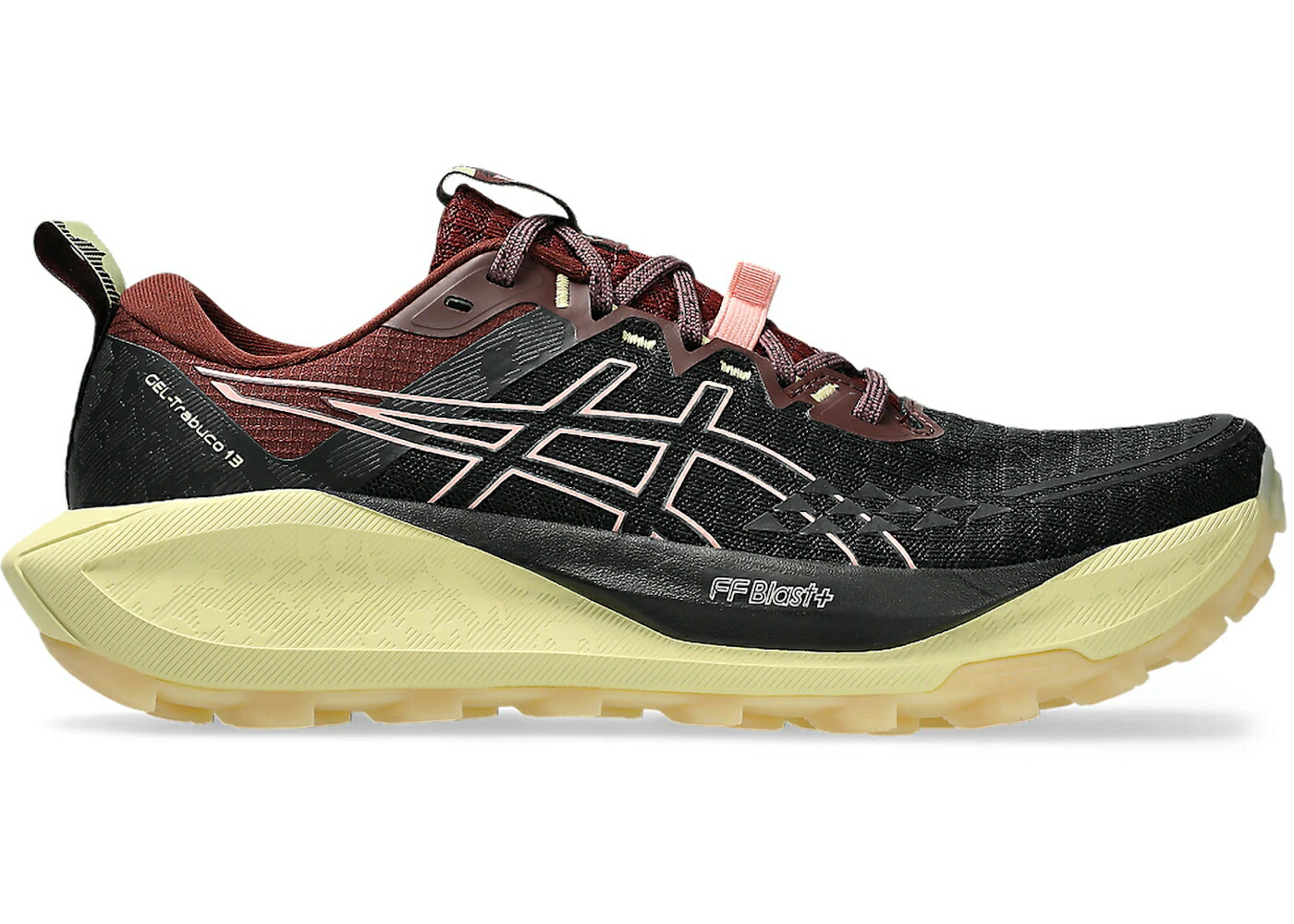 アシックス サーティーン 黒色 ブラック ワイルド WOMEN スニーカー レディース ASICS GEL-TRABUCO 13 BLACK WILD BLOSSOM (WOMEN) / BLACK WILD BLOSSOM