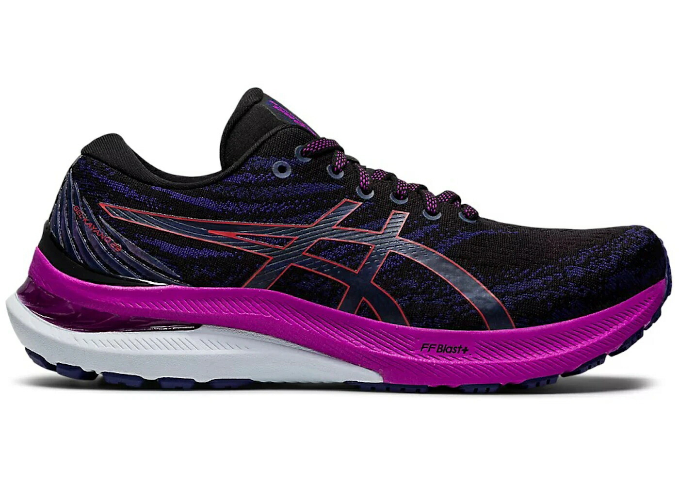 アシックス 黒色 ブラック 紫 バイオレット 赤 レッド WOMEN'S スニーカー レディース ASICS GEL-KAYANO 29 BLACK VIOLET RED ALERT (WOMEN'S) / BLACK RED ALERT