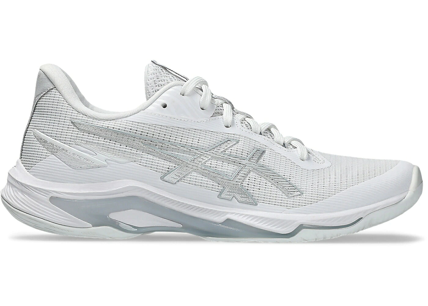 アシックス 白いこと 白いこと 純一無雑 しろがね色 しろがね色 WOMEN\u0027S スニーカー レディース ASICS NETBURNER BALLISTIC FF 4 WHITE PURE SILVER (WOMEN\u0027S) / WHITE PURE SILVER